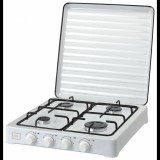 Stella STKGB-04 Hordozható 4 zónás Kemping gáz főzőlap - Fehér (STKGB-04)