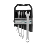 STELS 8- 17mm 6db csillag- villáskulcs, Bi-HEX, CrV, csúszásgátló bordázat, szövettáska PROFESSIONAL