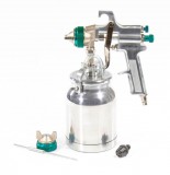 STELS Festékszóró 1L 1,8-2mm fúvóka AS 702 HP professzionális, alsó tartály