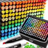 Sternhoff 168 db kétoldalas Átlátszó alkoholos filctoll szett tokban