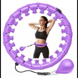 Sternhoff Állítható Karcsúsító hulahopp karika smart Fit súllyal és fém csapággyal, 40-123 cm, Lila