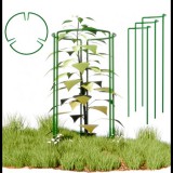 Sternhoff Háromrészes gyűrűs tartó bokros virágokhoz, rózsa, hortenzia, leander stb beltéri és kerti növényekhez 25 x 60 cm,zöld