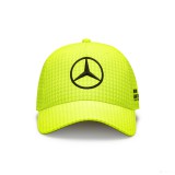 Stichd Mercedes baseball sapka, Lewis Hamilton, neon sárga, 2023