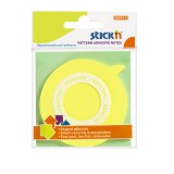 STICK N Öntapadós jegyzettömb STICK`N 70x70mm 360°-ban Öntapadós szövegbuborék forma sárga 50 lap