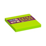 STICK N Öntapadós jegyzettömb STICK`N extra erõs 76x76mm neon zöld 90 lap