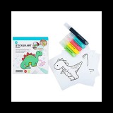 Sticker Art: Dinoszauruszok színezhető matrica szett - Comansi
