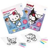 Sticker Art: Hello Kitty színezhető matrica szett többféle 1db - Comansi