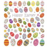 STICKERS Matrica, húsvéti, tojások,15x17cm