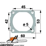 Stihl 024 026 MS 240 260 hengertalp-tömítés