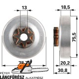 Stihl 029 039 MS 290 310 390 FIX kuplungharang 3/8"-7