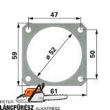 Stihl 034 036 MS 340 360 hengertalp tömítés