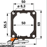 Stihl 044 MS 440 hengertalp tömítés
