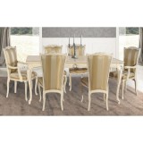 Stile Elisa SE Art Deco étkezőasztal 180x90 cm (+2x50 cm hosszabbítható)