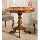 Stile Elisa SE Liberty Delux intarziás kerek étkezőasztal 90x90 cm