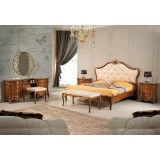 Stile Elisa SE Liberty hálószoba - dió, 160x200 cm ággyal