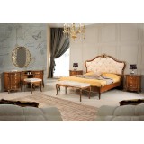 Stile Elisa SE Liberty hálószoba - dió, 180x200 cm ággyal