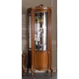 Stile Elisa SE Rococo jobbra nyíló 1-ajtós vitrines szekrény