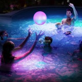 Strandlabda - kék- piros LED-del (20 cm)