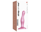 Strap-on-me Curvy S - hullámos, tapadókorongos dildó (pink)