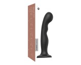 Strap-on-me P&G L - hajlított, tapadókorongos dildó (fekete)