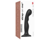 Strap-on-me P&G M - hajlított, tapadókorongos dildó (fekete)