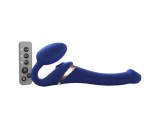 Strap-on-me S - felcsatolható, léghullámos vibrátor - (kék)