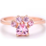 Strasszköves tappancs gyűrű