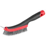 Strendpro Strend Pro CG687, 4 soros acél drótkefe, kaparóval