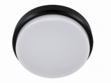 Strühm Aron 18 W-os ø210 mm kerek natúr fehér, fekete mennyezeti lámpa IP65-ös védettségű