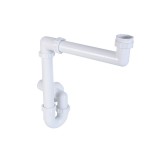 Styron Helytakarékos csőszifon 6/4", leeresztőszelep nélkül, Ø40 mm-es elfolyással