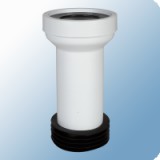 Styron WC bekötő egyenes hosszú, Ø90 mm