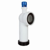 Styron WC bekötő könyök D90 mm-es, légbeszívós