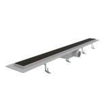 STYRON zuhanyfolyóka 700-as barna edzett üveg fedéllel (STY-GFB-70)