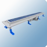 Styron zuhanyfolyóka rozsdamentes Floor burkolható ráccsal, 400mm - STY-F-40