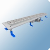 Styron zuhanyfolyóka rozsdamentes Harmony ráccsal, 900mm - STY-H-90