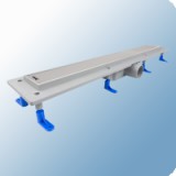 Styron zuhanyfolyóka rozsdamentes Klasszik ráccsal, 400mm - STY-K-40