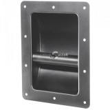 Süllyesztett fogantyú hangfalhoz, fém, 220 x 163 x 60 mm