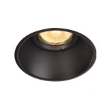 Süllyesztett lámpa, fekete, GU10, SLV Horn-O 113160