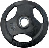 Súlytárcsa, gumírozott 5 kg – 51 mm, 3 fogantyús – PRO-Sport