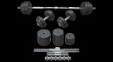 Súlyzókészlet, 50 kg S-Sport