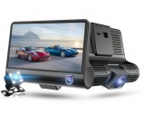 SUMKER Autós biztonsági kamera dupla optikával 3 kamerával FULL HD