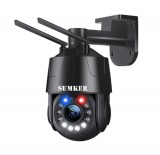 SUMKER Fémházas Fekete 8 MP IP kamera 30x optikai zoom PTZ kamera PIR mozgásérzékelő biztonsági  Wifi kamera