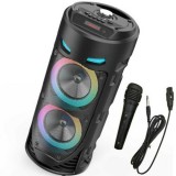 SUMKER Hordozható  Bluetooth Hangszóró Karaoke Mikrofonnal ZQS-4239