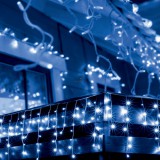 SUMKER Karácsonyi Jégcsap fényfüzér 7m hosszú hidegfehér