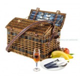 SUMMERTIME piknik kosár, fűzfából, 4 szem. - 43 x 30 x 31,5 cm