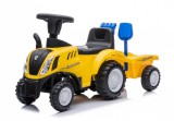 Sun Baby New Holland traktor, bébitaxi - pótkocsival - sárga