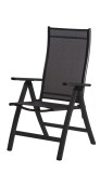 SUN GARDEN LONDON állítható fém kerti szék - antracit/fekete