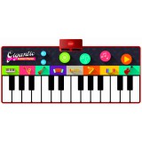 SUN LIN TOYS Óriás zongora zenélő játszószőnyeg, színes - 180 x 82 cm