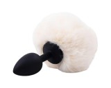 Sunfo - anál plug nyuszifarokkal (fekete-fehér)