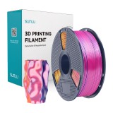 Sunlu filament PLA+ Silk háromszínű szál (piros, sárga és kék)